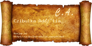 Czibulka Adélia névjegykártya